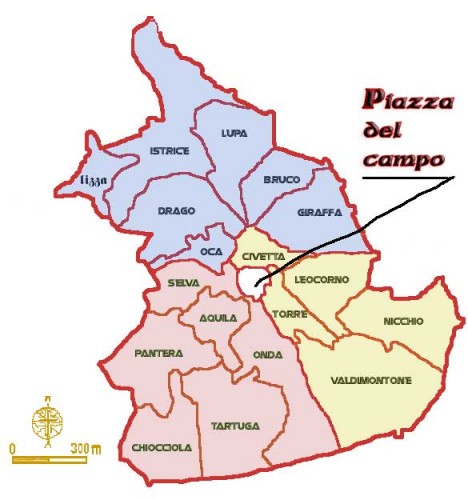 The contrada of Siena