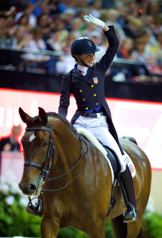 Laura Graves was the best-placed American with Verdades in the Reem Acra FEI World Cup™ Dressage Final in Las Vegas (USA). ©FEI/Arnd Bronkorst
