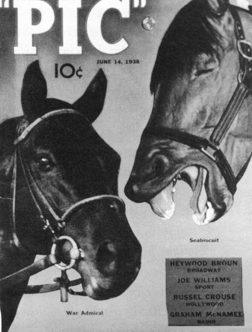 The match-race between Seabiscuit and War Admiral was the country's biggest sporting event in 1938. Seabiscuit got the better of his foe that day at Pimlico, but many still regard the Admiral as the superior racehorse. 